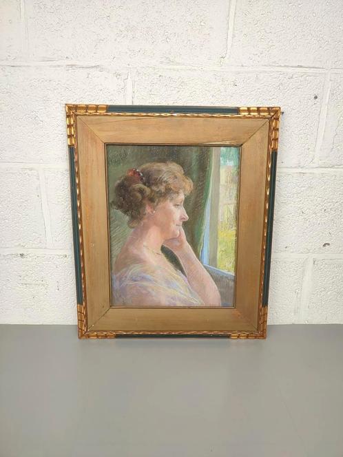 Marguerite Reh (1871-1941) - pastel, Antiek en Kunst, Kunst | Schilderijen | Klassiek, Ophalen of Verzenden