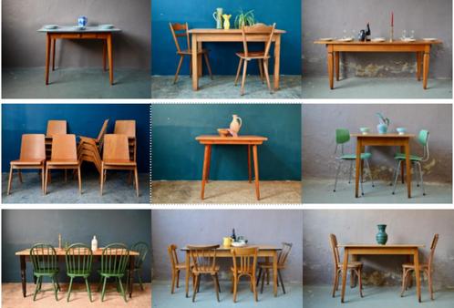 En lot ou à la pièces table anciennes pour restaurant café c, Antiek en Kunst, Antiek | Meubels | Tafels, Ophalen