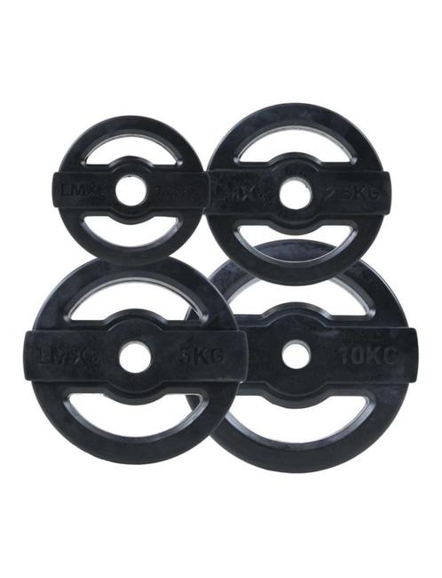 LMX1134 Studio Pump discs BLACK (1,25 - 10kg), Sport en Fitness, Fitnessmaterialen, Nieuw, Armen, Benen, Borst, Buik, Rug, Ophalen of Verzenden