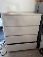 Commode Ikea Malm 4 tiroirs couleur blanc., 3 of 4 laden, Ophalen, Gebruikt