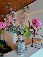Mooie Chinese vaas met kunstbloemen, Huis en Inrichting, Ophalen