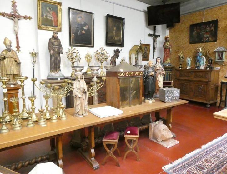 Waardevolle religieuze beelden in hout, terra cotta..., Antiek en Kunst, Antiek | Religieuze voorwerpen, Ophalen