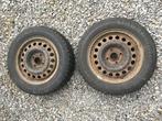2 roues 14" 4x100, pneus à changer Opel Tigra 1.4 essence, Ophalen, Gebruikt, Opel