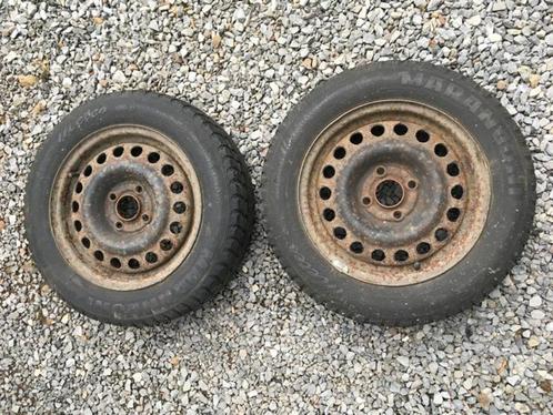 2 roues 14" 4x100, pneus à changer Opel Tigra 1.4 essence, Auto-onderdelen, Overige Auto-onderdelen, Opel, Gebruikt, Ophalen