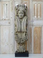 Oud gesculpteerd houten ornament, Ophalen of Verzenden