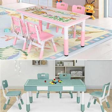 Kindertafel met stoeltjes - kindertafeltje - kinderstoel, Kinderen en Baby's, Kinderkamer | Tafels en Stoelen