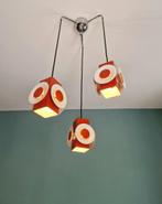 Space Age kroonluchter, oranje gelakt metaal, RAAK, 1970, Ophalen of Verzenden