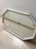 Antieke zilverspiegel met facetrand en houten lijst, Ophalen