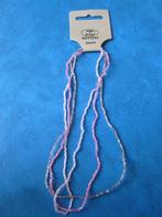3 verschillende kleuren roze elastische kettingen (NIEUW), Handtassen en Accessoires, Kettingen, Ophalen of Verzenden, Nieuw, Roze