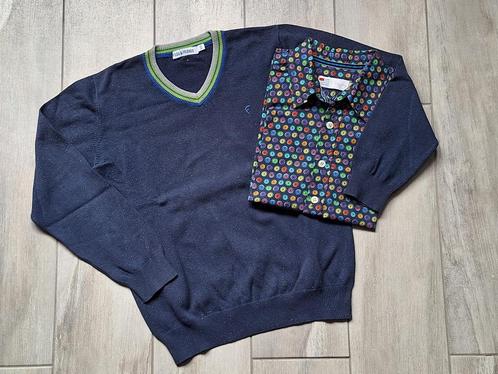 ★ M128/134 - Set Trui en hemd, Kinderen en Baby's, Kinderkleding | Maat 128, Gebruikt, Jongen, Trui of Vest, Ophalen of Verzenden