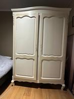 Armoire 2 portes en bois peint avec étagères et penderie, Enlèvement, Utilisé