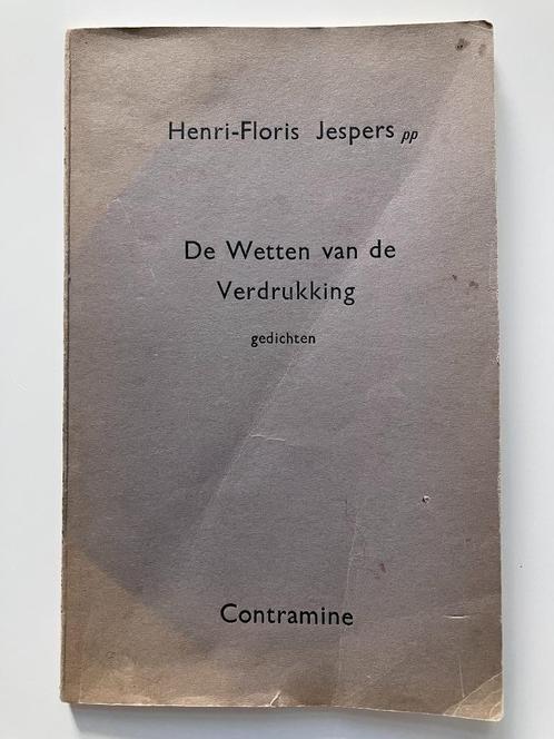 De Wetten van de Verdrukking - Henri-Floris Jespers, Livres, Littérature, Enlèvement ou Envoi