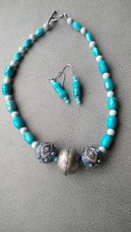 Ketting en oorbellen handgemaakt, Handtassen en Accessoires, Kettingen, Ophalen of Verzenden