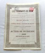 1905 Titre Dividende - Aandeel - Les Tramways de Kiew, Aandeel, Voor 1920, Verzenden