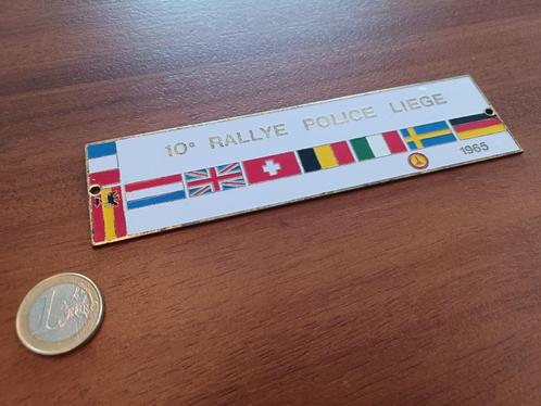 Rallye Police Liège badge écusson calandre oldtimer RACL, Auto-onderdelen, Overige Auto-onderdelen, Oldtimer onderdelen, Gebruikt