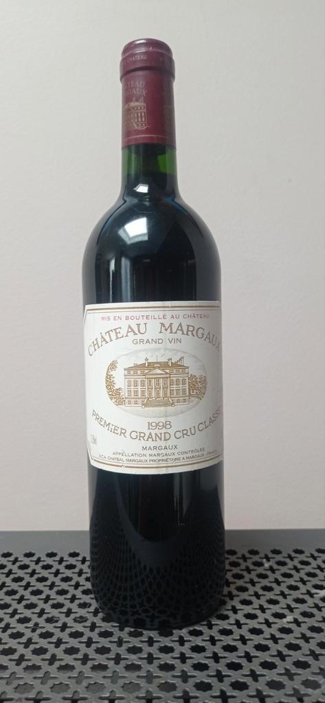 Chateau Margaux 1998, Collections, Vins, Comme neuf, Enlèvement ou Envoi