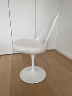 Chaises Tulip design blanches, Tissus, Comme neuf, Enlèvement, Cinq, Six Chaises ou plus