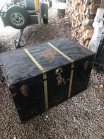 Vintage retro grote reiskoffer, Ophalen