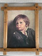 Schilderij J. Bragolin huilend kindje, Antiquités & Art, Art | Peinture | Classique, Enlèvement ou Envoi