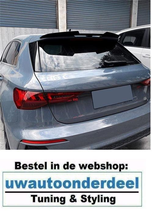 Dakspoiler Extention Carbon look Geschikt Voor Audi A3 S3 8Y, Auto diversen, Tuning en Styling, Verzenden