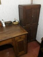 Antieke bureau en kastje, Huis en Inrichting, Bureaus, Ophalen, Bureau