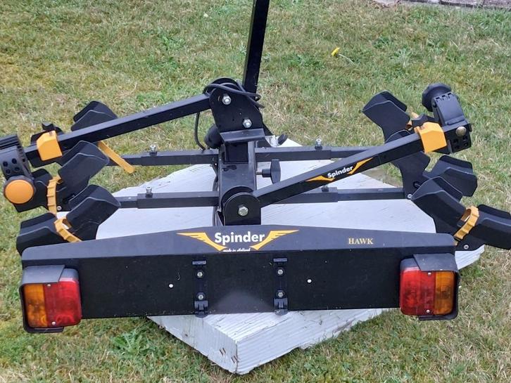 Fietsendrager Spinder Hawk - 3 fietsen, Auto diversen, Fietsendragers, Zo goed als nieuw, Trekhaakdrager, 3 fietsen of meer, Ophalen