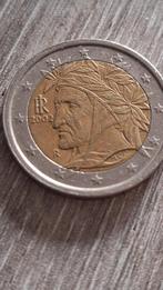 2 euromunt italië Dante Alighieri 2002, Postzegels en Munten, Ophalen, Italië, 2 euro, Losse munt