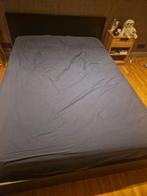 MALM bedonderstel + matras 140x200, zwart (IKEA), Huis en Inrichting, Slaapkamer | Matrassen en Bedbodems, Ophalen, Gebruikt, Tweepersoons
