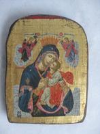 Icoon met de maagd Marie en kind Jezus., Antiek en Kunst, Ophalen of Verzenden
