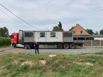 Ingerichte bureelcontainer disponible aux enchères
