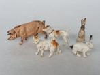 Lot van 5 vintage boerderij dieren (van o.a. Elastolin), Ophalen of Verzenden, Gebruikt