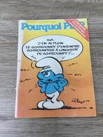 Pourquoi pas? magazine met illustratie Peyo/Smurfen - 1984, Collections, Personnages de BD, Utilisé, Schtroumpfs, Enlèvement ou Envoi