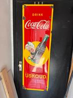 Drink Coca-Cola emaille reclamebord, Ophalen