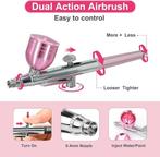 Airbrush set met compressor | 34 psi | Nieuw, Hobby en Vrije tijd, -, Verzenden, -, Nieuw