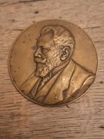 Leon Van Peborgh 1895- 1920 burgemeester Antwerpen, Ophalen of Verzenden, Brons