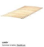 Sommier Luröy ikea, Maison & Meubles, 70 cm ou moins, Une personne, Enlèvement ou Envoi, Sommier