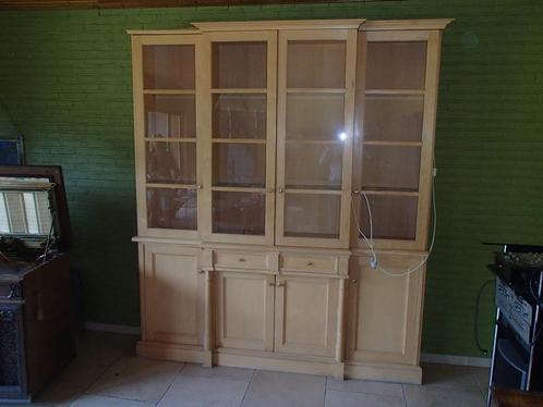 vitrinekast, Huis en Inrichting, Kasten | Vitrinekasten, Gebruikt, Met lade(s), Met deur(en), Met plank(en), Overige houtsoorten