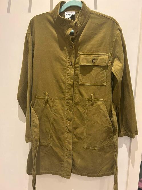 FRNCH Paris – Robe ceinturée en velours côtelé |XS, Kleding | Heren, Jassen | Zomer, Zo goed als nieuw, Maat 46 (S) of kleiner