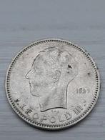 Leopold lll  5 franc  groot model  1937 A kant, Postzegels en Munten, Ophalen of Verzenden