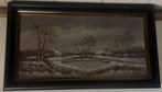 Prachtig Winterlandschap Schilderij door P. Heyden, Ophalen