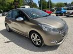 Peugeot 208 - 1.6i AUTOMATIQUE - 2014 - garantie, Automaat, Euro 5, Zwart, Beige