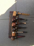 6 oude pijpen en pijpen houder, Ophalen of Verzenden