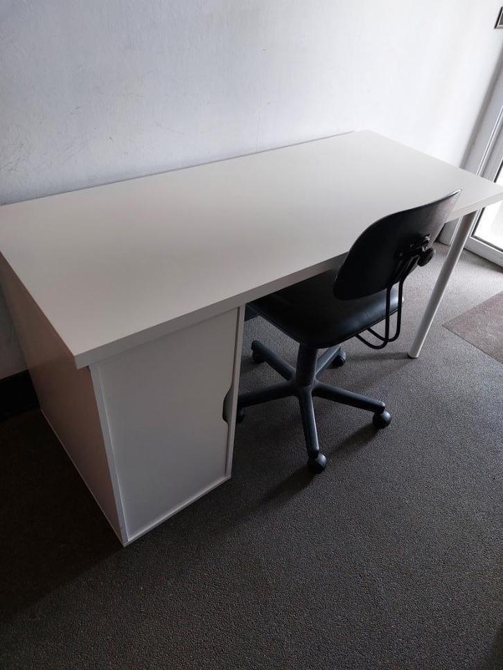 Bureau wit Ikea Lagkapten Alex, Huis en Inrichting, Bureaus, Zo goed als nieuw, Bureau, Ophalen