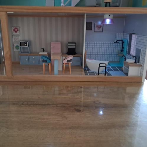 Poppenhuis met uitbreidingen, Kinderen en Baby's, Speelgoed | Poppenhuizen, Zo goed als nieuw, Poppenhuis, Ophalen