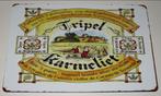 KARMELIET : Metalen Bord Karmeliet Tripel 3 Granen Abdijbier, Verzamelen, Biermerken, Verzenden, Nieuw, Reclamebord, Plaat of Schild