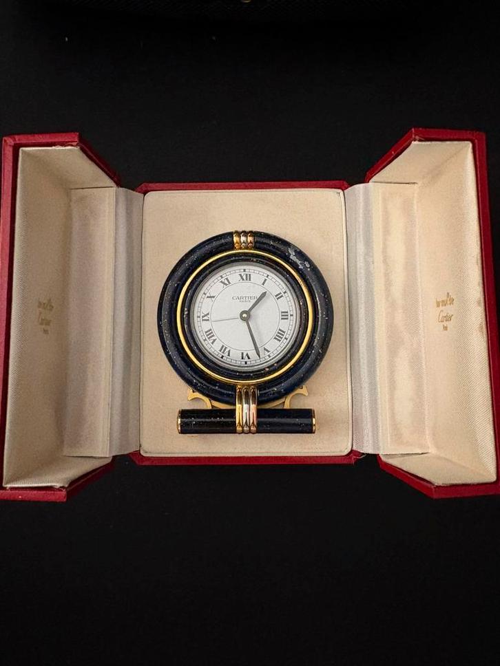 Authentieke Cartier Paris (Swiss Made) Tafelklok jaren 90, Antiek en Kunst, Antiek | Klokken, Ophalen of Verzenden