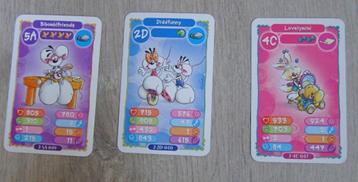 Diddl’s Quardiddl cards  3x speelkaart / kaart 2D 4C 5A, Enlèvement ou Envoi, Diddl, Comme neuf, Papier, Carte ou Papeterie