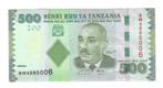 Tanzania, 500 Shilingi ND(2010), UNC., Ophalen of Verzenden, Tanzania, Los biljet