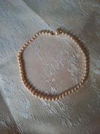 Korte crèmekleurige parelketting, Ophalen of Verzenden