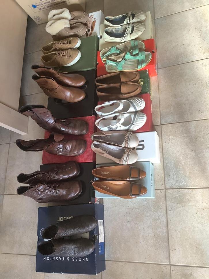 12 paar damesschoenen maat 38, in mooie staat, Kleding | Dames, Schoenen, Zo goed als nieuw, Ophalen of Verzenden